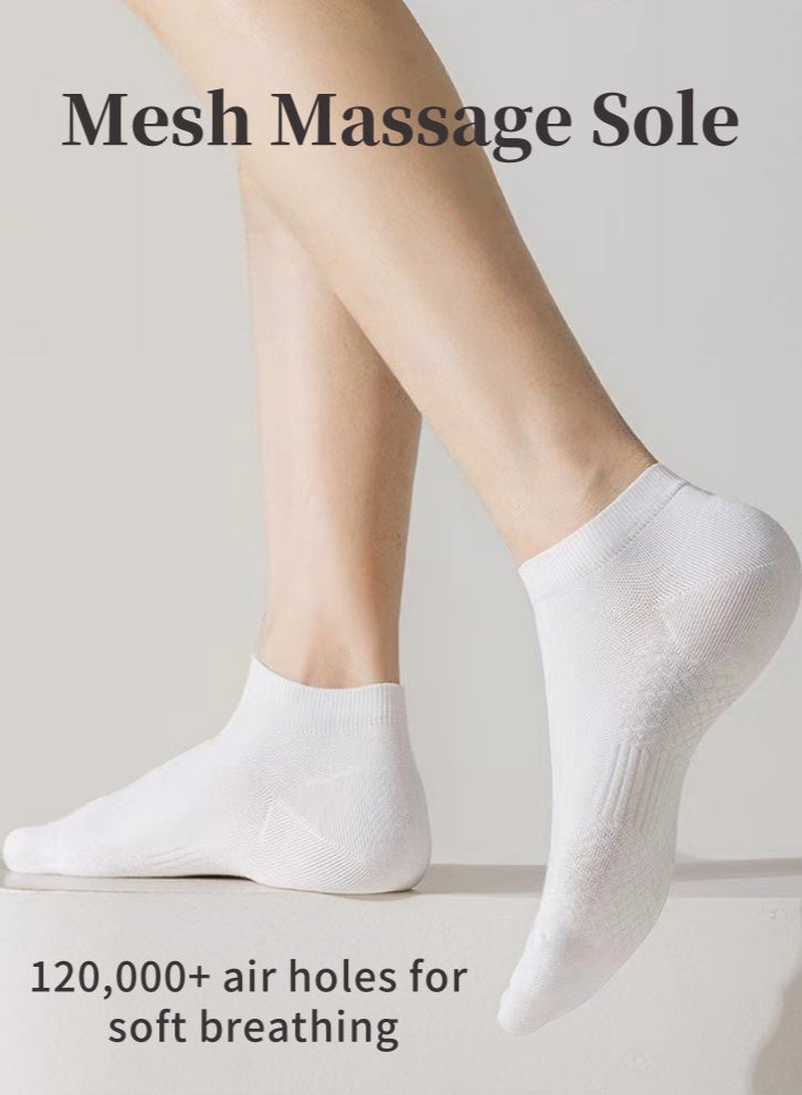 Lullaxx Breathable Cotton Socks: Massage Mesh Sole, 5 Colors, Perfect for Women - Image 2
